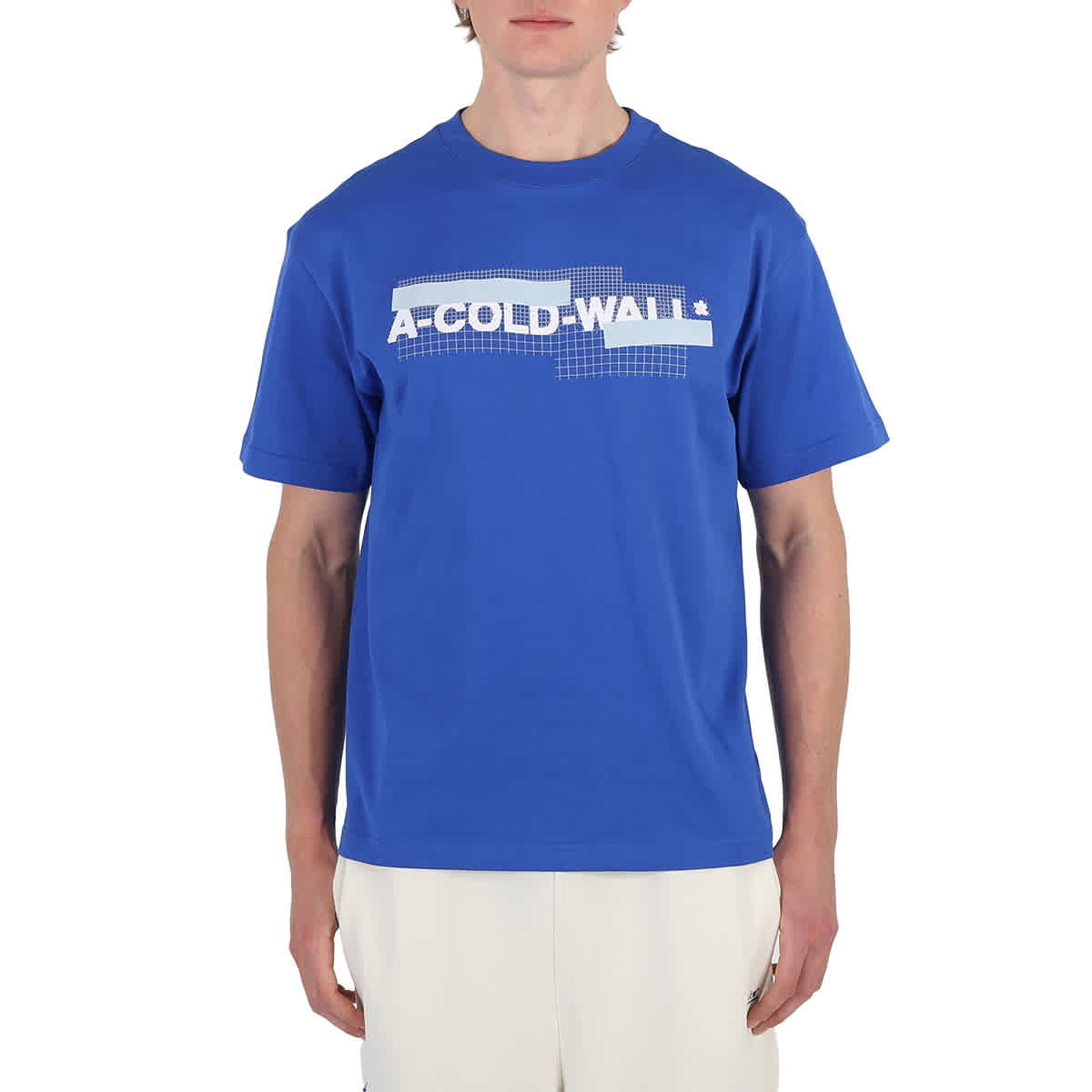 A Cold Wall Grid Logo-Print Cotton T-Shirt, Size Large