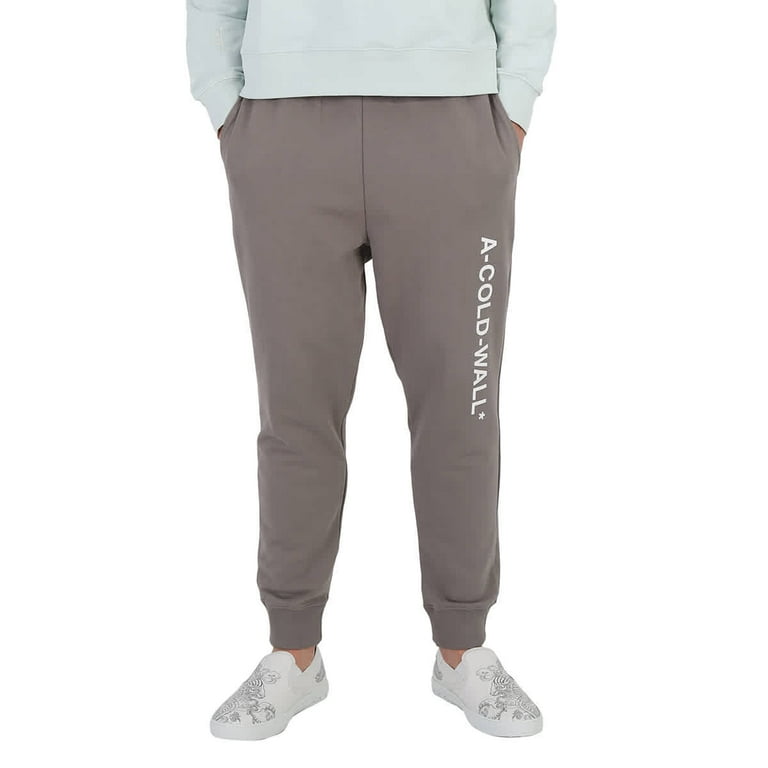 A Cold Wall Men s Mid Grey Essential Logo Sweatpants Size Medium Walmart