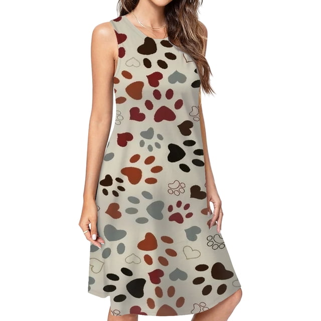 A Collection Of Footprints And A Dog Paw Print Dress Elegant Party ...