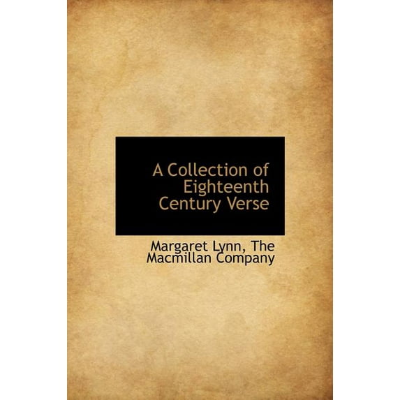 A Collection of Eighteenth Century Verse (Hardcover)