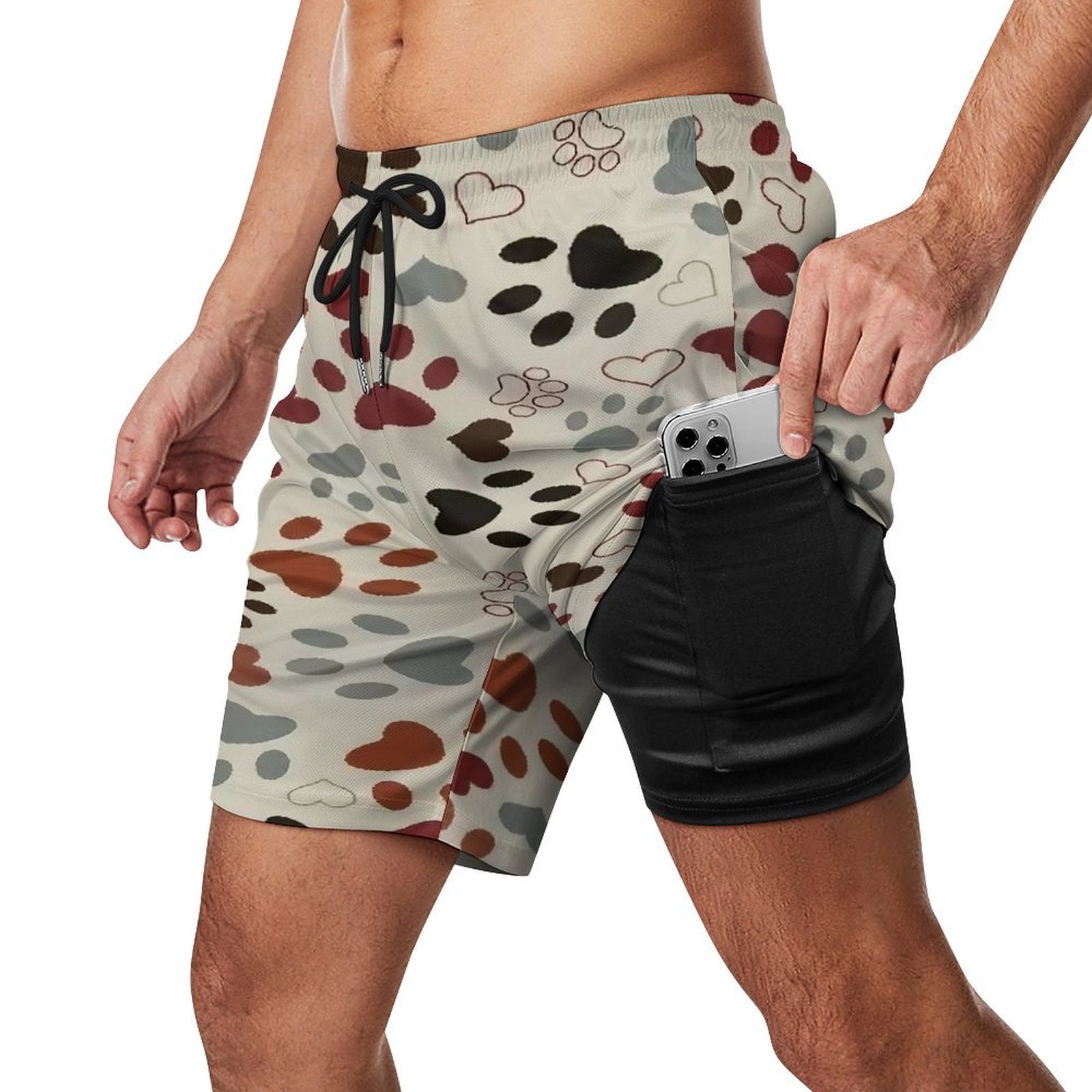 Dog Bone Paw Men's Shorts