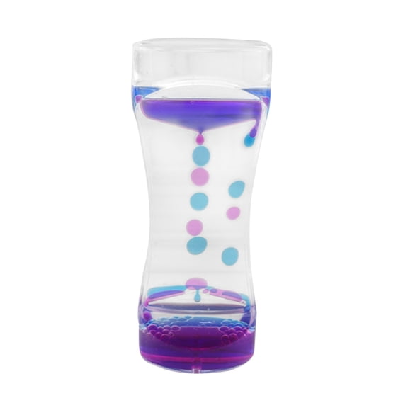 A Color Liquid Timer Hourglass Decompression Toy 100Ml Plastic For Adhd Focus Office Home