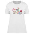 thumbnail image 1 of A Colorful Happy Birthday Text   T-Shirt Women -Image by Shutterstock, Female XX-Large, 1 of 2