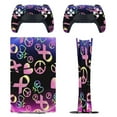 thumbnail image 1 of A Colorful Sign with Peace And Ribbon PS5/PS5 Pro/PS5 Slim Digital Disc Skin Sticker For Console And Controller Skins, 1 of 7