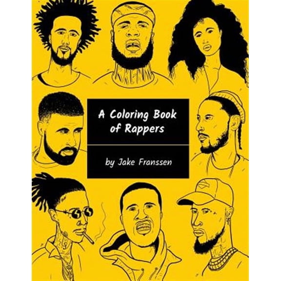 A Coloring Book of Rappers (Paperback)