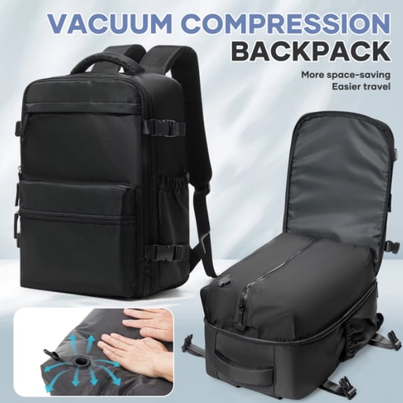 A Comfortable And Durable Backpack With A Vacuum Pump Compression Custom Logo Zipper Seal,S