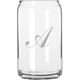 thumbnail image 1 of A Commercial Script Monogrammed Etched 16oz Libbey Can Glass, 1 of 1