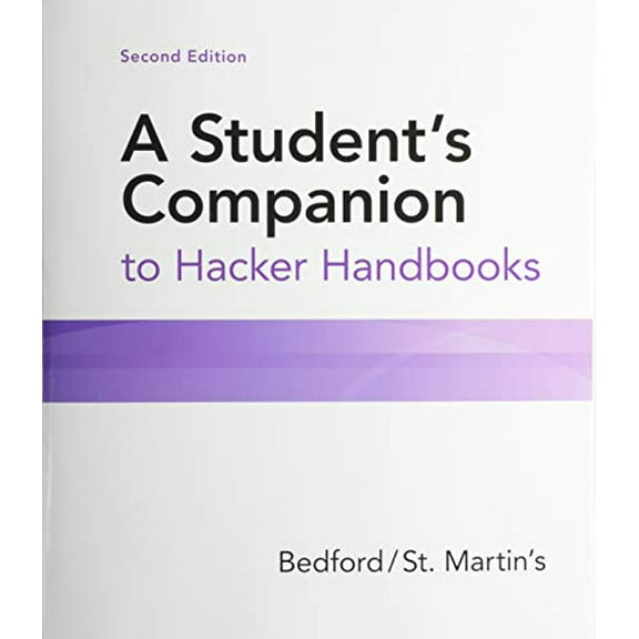 Pre-Owned A Student's Companion to Hacker Handbooks by Bedford/St. Martin's (Paperback)