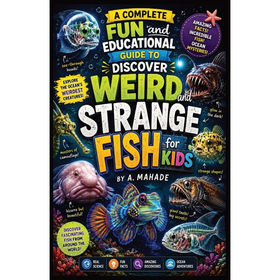 A Complete Fun and Educational Guide to Discover Weird and Strange Fish for Kids, (Paperback)