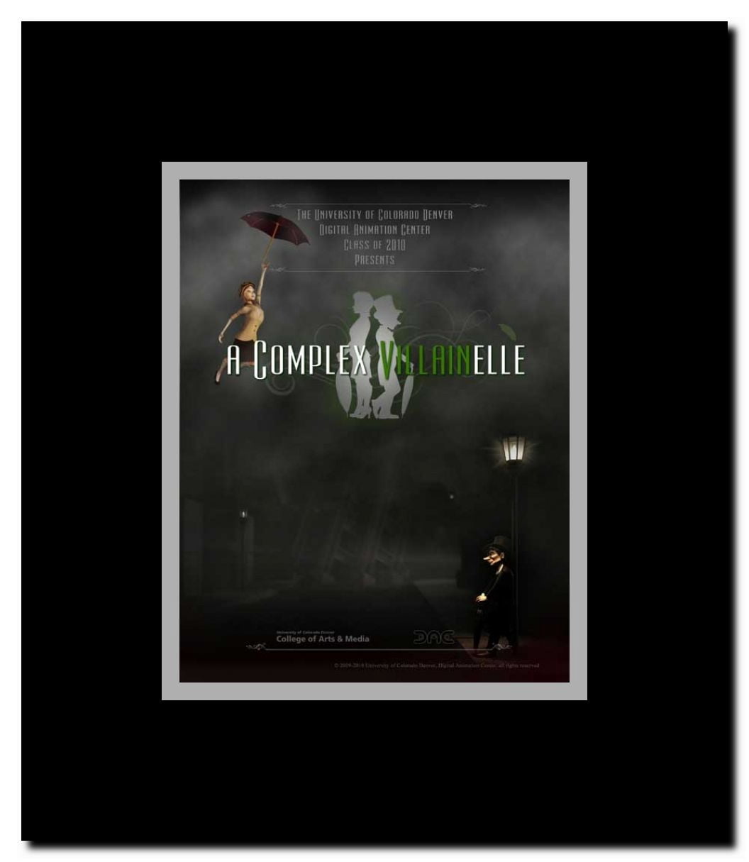 A Complex Villainelle Framed Movie Poster
