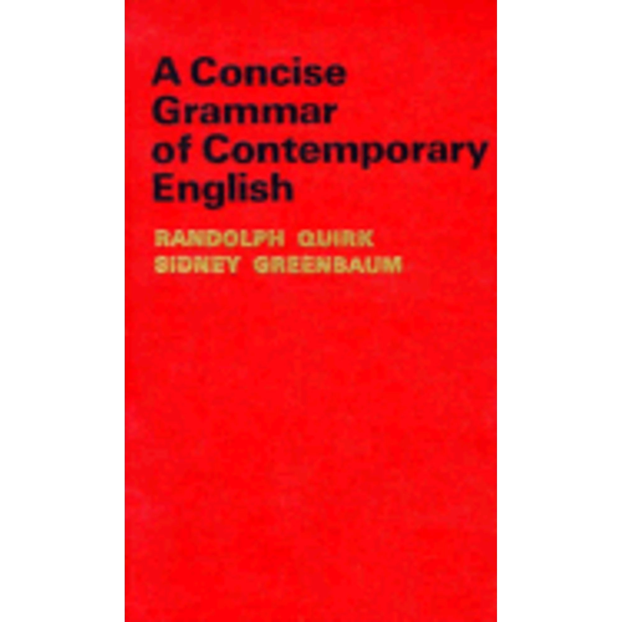 Pre-Owned A Concise Grammar of Contemporary English, 9780155129306 ...