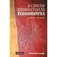 thumbnail image 1 of A Concise Introduction to Econometrics: An Intuitive Guide, (Hardcover), 1 of 1
