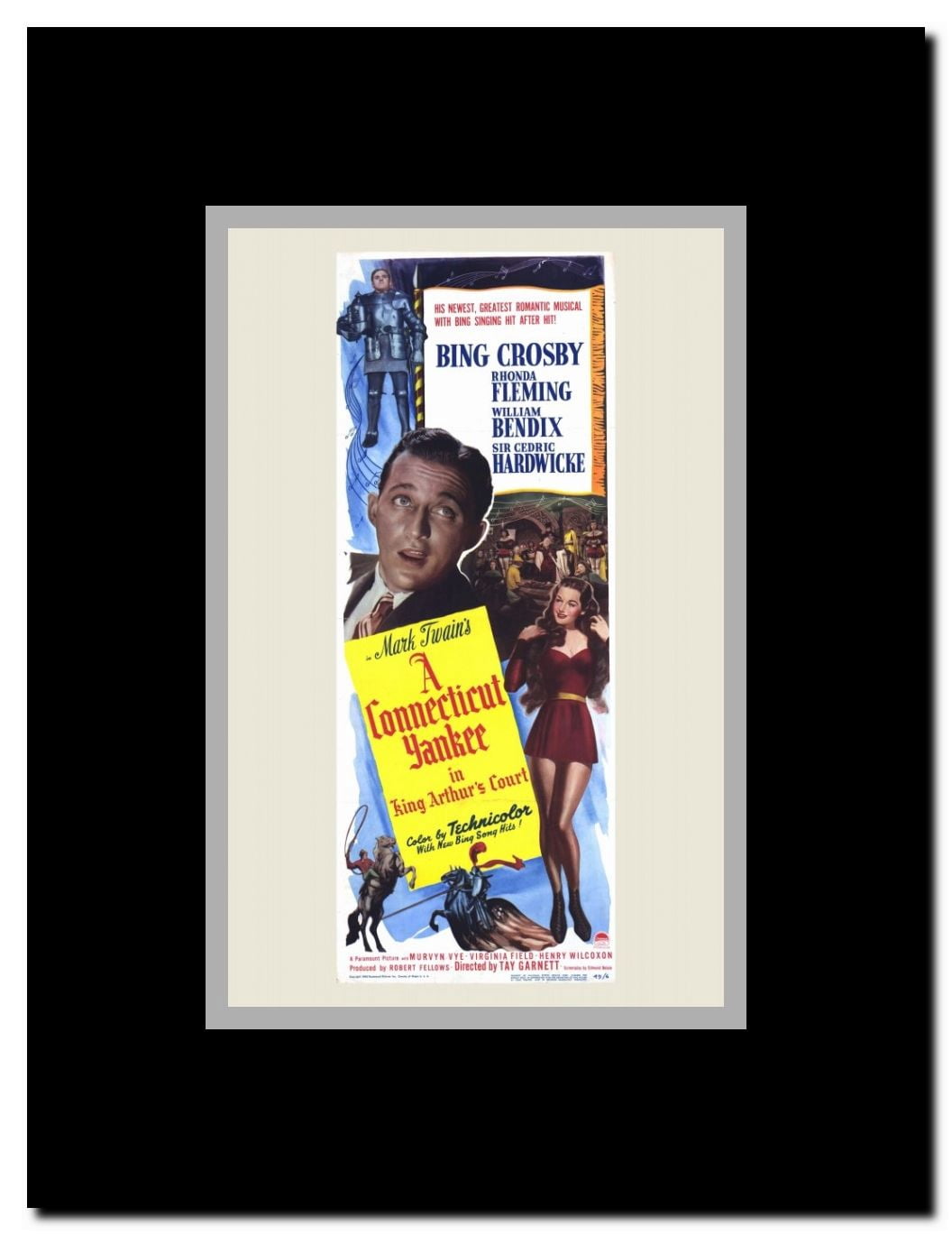 A Connecticut Yankee in King Arthur's Court Framed Movie Poster