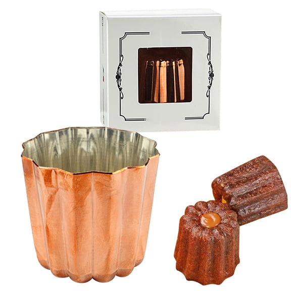 A Copper Kernel Mold Clearance! Cannele Copper (Tin Lined) French Baking Tools for Caramelized Crust & Custard Centers