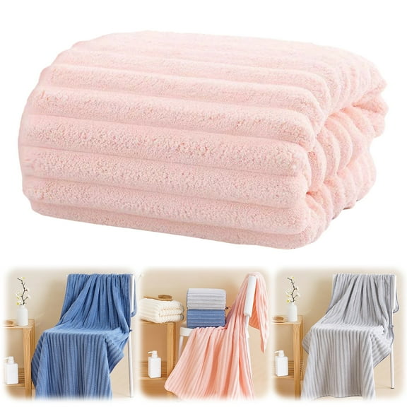 A Coral Fleece Bath Towel Towel Oversized ,Pool Towel,Soft & Absorbant,Large Summer Swimming Towel for Adults,Highly Absorbent Towels for Bathroom