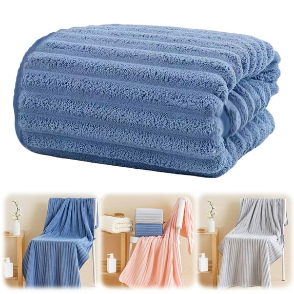 A Coral Fleece Bath Towel Towel Oversized ,Pool Towel,Soft & Absorbant,Large Summer Swimming Towel for Adults,Highly Absorbent Towels for Bathroom