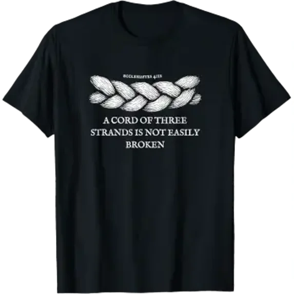 Creative Strands A Cord Of Three Strands Ecclesiastes 4:12 Bible Verse Design Creative ...