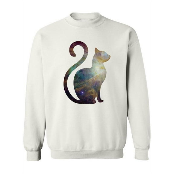 A Cosmic Kitten Sweatshirt Women -SPIdeals Designs, Female 4X-Large