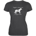 thumbnail image 1 of A Cougar is Born Dark Heather Juniors Soft T-Shirt - Large, 1 of 1