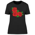 thumbnail image 1 of A Couple Of Red Roses T-Shirt Women -Image by Shutterstock, Female Medium, 1 of 2