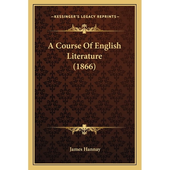 A Course Of English Literature (1866) (Paperback)