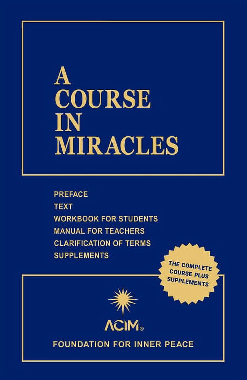 【希少】A Course in Miracles Combined Volume A Course in Miracles: Combined Volume (Hardcover) - Walmart.com