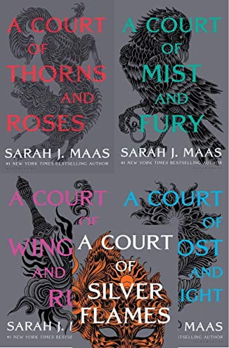 Pre-Owned A Court of Thorns and Roses Series 5 Books Collection Hardcover Set (A Court of Thorns and Roses, A Court of Mist and Fury, A Court of Wings and Ruin, Starlight, A Court of Silver Paperback