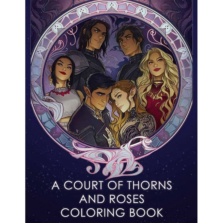 A Court of Thorns and Roses coloring book  Coloring books, Dark fantasy  art, Coloring book pages