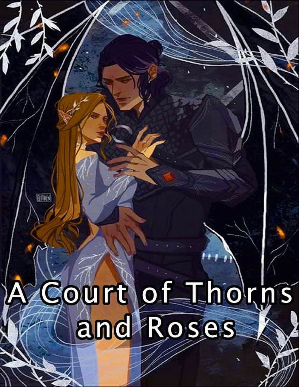 A Court of Thorns and Roses coloring book : coloring book for adults  (Paperback)