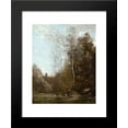 thumbnail image 1 of A Cow Grazing beneath a Birch Tree 20x24 Framed Art Print by Camille Corot, 1 of 2