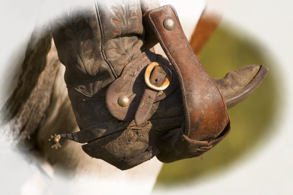 A Cowboy Boot Canvas Art - Carson Ganci Design Pics (34 x 22)