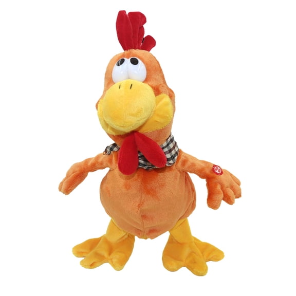 A Crazy Chicken Electronic Plush Toy With Wing Waving Motion Singing And Music For Kids Fun Activity