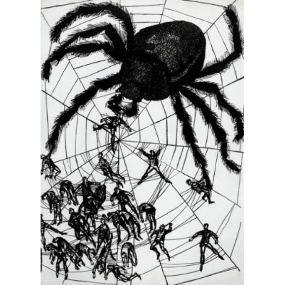 A Cross-spider Horst Bartsch (b1821 German) Canvas Art - Horst Bartsch (18 x 24)