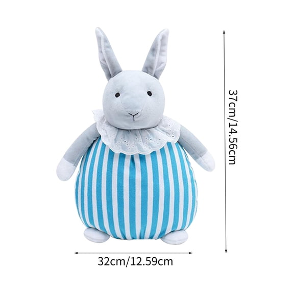 A Cuddly Rabbit Plush Doll Striped Pattern Soft Toy For Kids Baby Shower Comfort And Play
