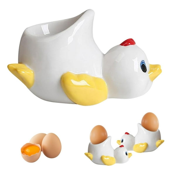 A Cup Kitchen Gadgets Egg Cup Chicken/Ducks Egg Cup Funny Egg Cup Porcelain Comfortable Grip And Children Egg Cup For Family Friends