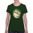 thumbnail image 1 of A Curious Cat T-Shirt Women -Kayomi Harai Designs, Female XX-Large, 1 of 4