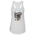 thumbnail image 1 of A Cute Astronaut Pug Tank Women -Image by Shutterstock, Female XX-Large, 1 of 4