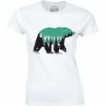 thumbnail image 1 of A Cute Bear With Beautiful Forest Nature Mountains Women's Gift T-Shirt, 1 of 4