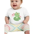 thumbnail image 1 of A Cute Frog Water Lily Leaf T-Shirt Infant -Image by Shutterstock,  6 Months, 1 of 4