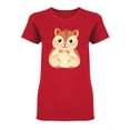 thumbnail image 1 of A Cute Hamster Cartoon Shaped T-Shirt Women -Image by Shutterstock, Female Medium, 1 of 2