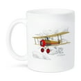 thumbnail image 1 of 3dRose, A cute little pilot flying a vintage biplane aircraft., 11oz Mug, 1 of 7