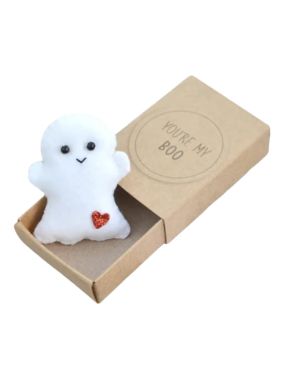 A Cute Mini Ghost Toy In Pocket Card Halloween Surprise Plush Keychain Decoration Stress Relief Doll For Kids Adult 2026