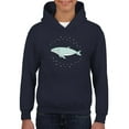 thumbnail image 1 of A Cute Whale. Hoodie Juniors -Image by Shutterstock,  Medium, 1 of 4
