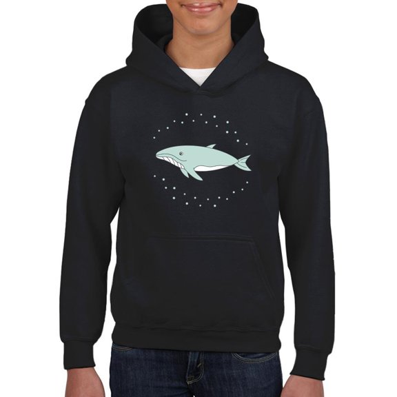 A Cute Whale. Hoodie Juniors -Image by Shutterstock,  x-Large