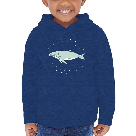 A Cute Whale. Hoodie Toddler - Toddler Hoodie