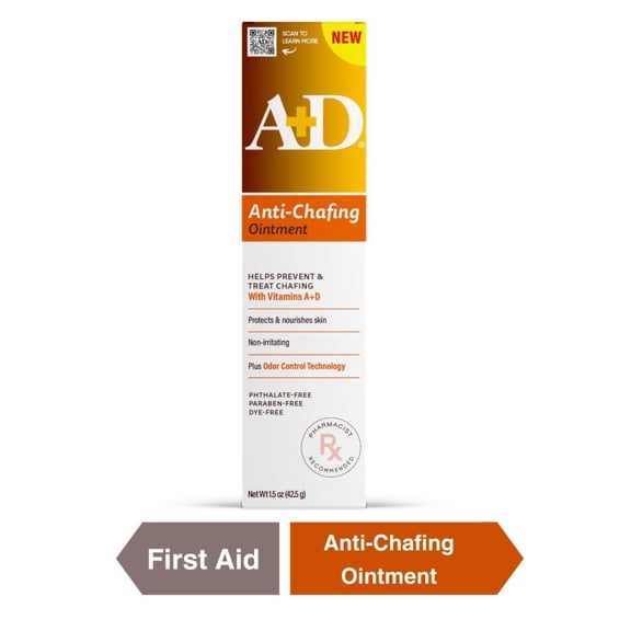 Title: A+D Anti-Chafing Ointment Helps protect & treat skin irritation from friction or chafing 1.5 oz.