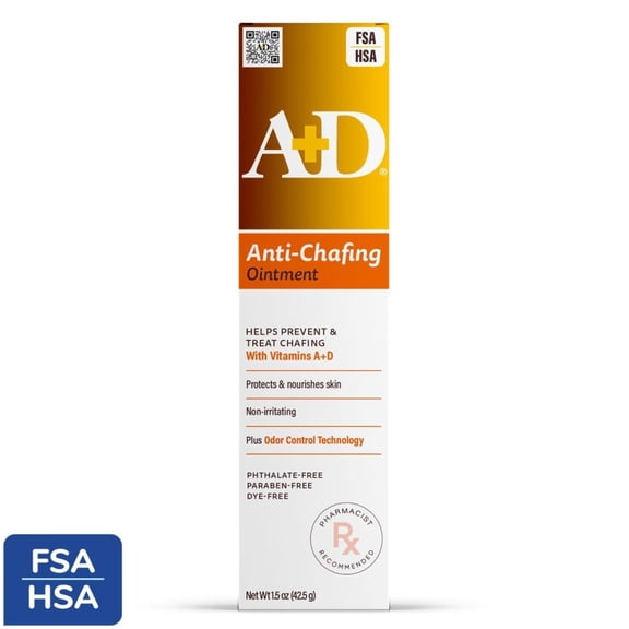 Title: A+D Anti-Chafing Ointment  Helps protect & treat skin irritation from friction or chafing  1.5 oz.