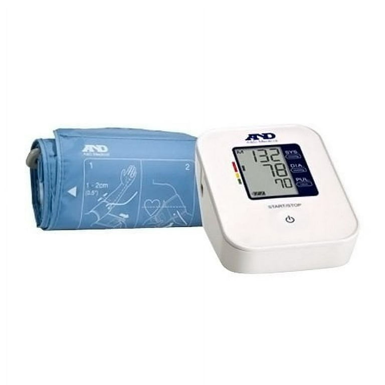 A&D Medical Premium Small Cuff Upper Arm Blood Pressure Machine (6.3-9.4/  16-24 cm Range) Home BP Monitor, One-Click Operation, Irregular Heartbeat
