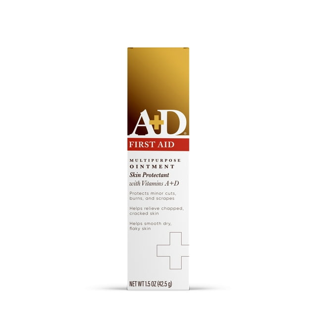 A+D First Aid Ointment, Dry Skin Moisturizer + Skin Protectant with
