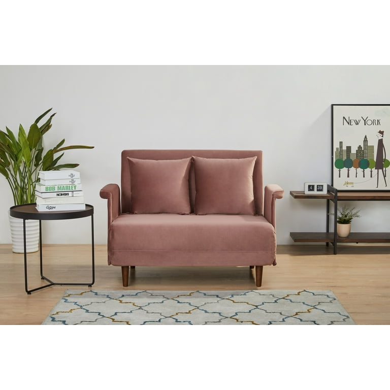 Velvet convertible chair hot sale